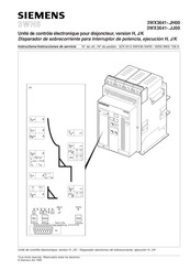 Siemens 3WX3641-JH00 Serie Instrucciones De Servicio