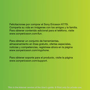 Sony Ericsson K770i Manual Del Usuario