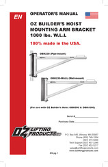 OZ Lifting Products OBH230 Manual Del Operador