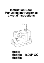 Janome 1600P QC Manual De Instrucciones