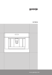 Gorenje CAT.MCIA Manual Del Usuario