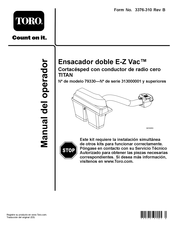 Toro E-Z Vac 79330 Manual Del Operador