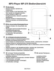 Teac MP-275 Instrucciones Resumidas