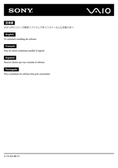 Sony Vaio VGP-UPR1 Manual Del Usuario
