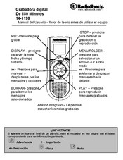 RadioShack 14-1198 Manual Del Usuario