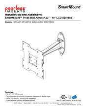 PEERLESS Mounts SmartMount SP740P-S Instalación Y Montaje