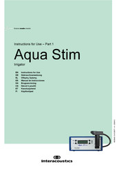 Interacoustics Aqua Stim Manual De Instrucciones