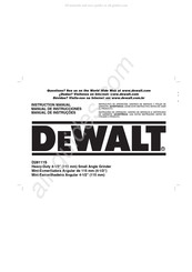 DeWalt D28111S Manual De Instrucciones