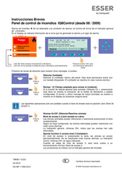 Honeywell Esser IQ8Control C Instrucciones Breves