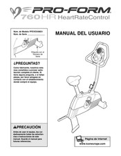 Pro-Form PFEVEX49831 Manual Del Usuario