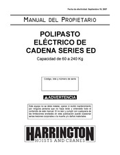 Harrington ED Serie Manual Del Propietário