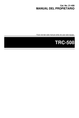 Tandy TRC-508 Manual Del Propietário