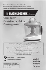 Black and Decker CJ625 Manual Del Usuario