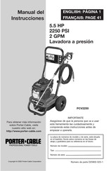 Porter Cable PCV2250 Manual Del Instrucciones