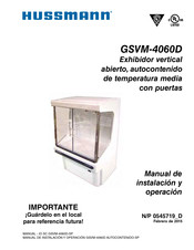 Hussmann GSVM-4060D Manual De Instalación Y Operación