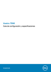 Dell Vostro 7590 Guía De Configuración Y Especificaciones