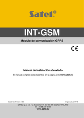 Satel INT-GSM Manual De Instalación Abreviado