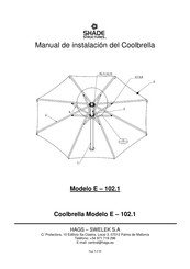 SHADE STRUCTURES Coolbrella E - 102.1 Manual De Instalación