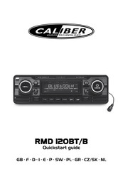 Caliber Audio Technology RMD 120BT/B Guia De Inicio Rapido