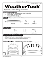 Weathertech Easy-On Instrucciones De Instalación