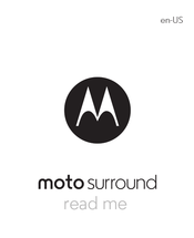 Motorola moto surround Manual De Usario