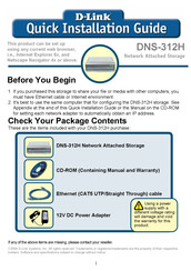 D-Link DNS-312H Guía Rápida De Instalación