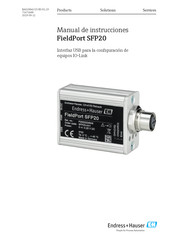 Endress+Hauser FieldPort SFP20 Manual De Instrucciones