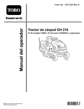 Toro DH 210 Manual Del Operador