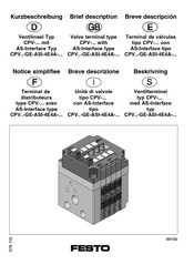 Festo CPV-GE-ASI-4E4A Serie Breve Descripción