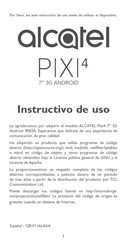 Alcatel Pixi4 7'' 3G Instructivo De Uso