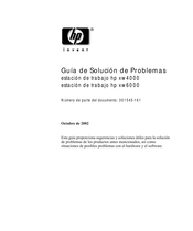 HP Invent xw4000 Guía De Solución De Problemas