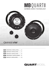 MB QUART MOBIL QM165 VW Montaje & Instalación