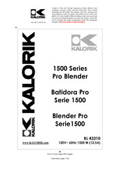 Kalorik 1500 Serie Manual Del Usuario