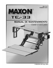Maxon TE-33 Manual De Mantenimiento