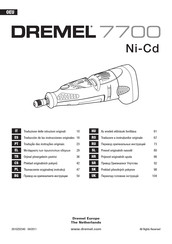 Dremel 7700 Ni-Cd Traducción De Las Instrucciones Originales