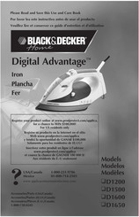 BLACK&DECKER Home D1650 Manual Del Usuario