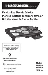 BLACK&DECKER Home GR100 Manual De Instrucciones