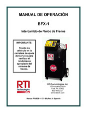 RTI BFX-1 Manual De Operación