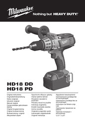 Milwaukee HD 18 DD Manual De Instrucciones