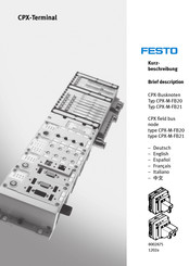 Festo CPX Serie Manual De Instrucciones Para El Usuario