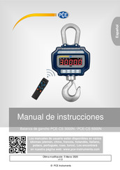 PCE PCE-CS 5000N Manual De Instrucciones