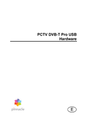 Pinnacle PCTV DVB-T PRO USB Manual De Usario