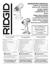 RIDGID R86001 Manual Del Operador