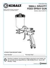 Kobalt 0301339 Manual Del Usuario