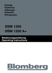 Blomberg SSM 1350 Instrucciones De Operación