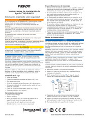 Fusion Apollo MS-RA670 Instrucciones De Instalación
