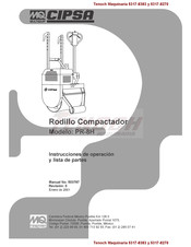 MQ CIPSA PR-8H Manual De Instrucciones De Operación Y Lista De Partes