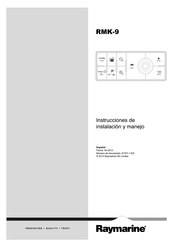 Raymarine RMK-9 Instrucciones De Instalación Y Manejo