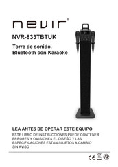 Nevir NVR-833TBTUK Manual De Instrucciones