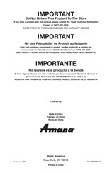 Amana AWCE50ARS Manual Del Usuario